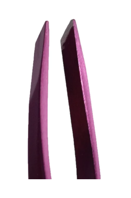 Pęseta skośna profesjonalna do brwi PINK ZOLA 
