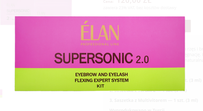 Zestaw do laminacji brwi i rzęs w saszetkach SUPERSONIC 2.0 ELAN