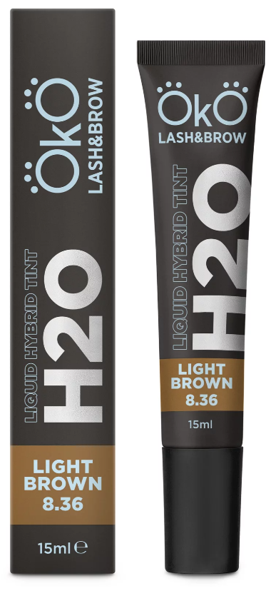 Farba do brwi i rzęs H20 Liquid Hybrid Tint Light Brown 8.36, 15 ml OKO