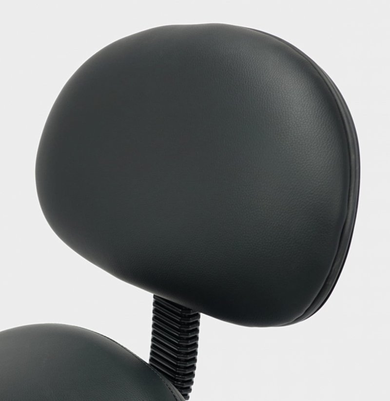 Krzesło Taboret Rodeo Siodło z oparciem kosmetyczne CZARNY I-COUCOU