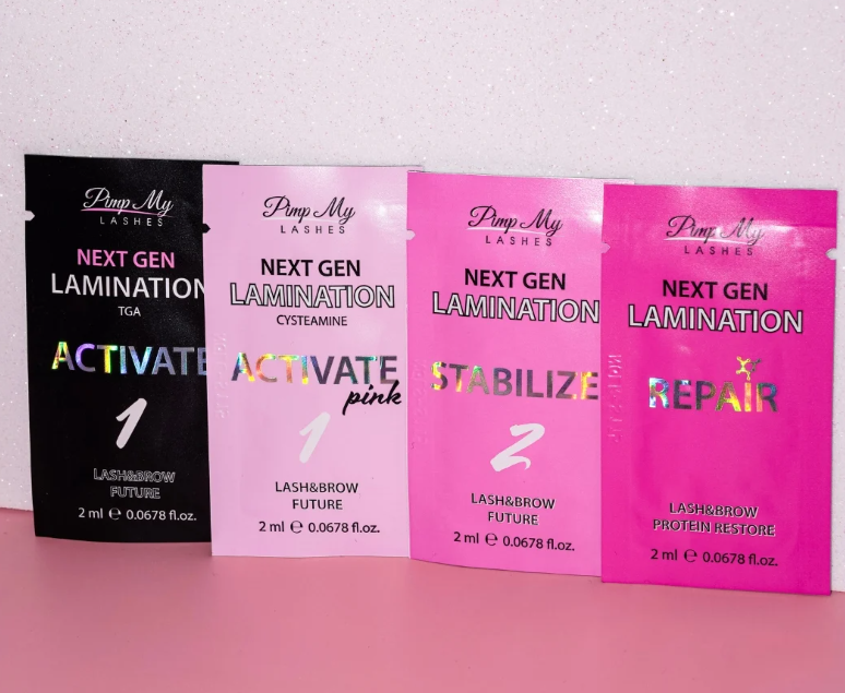 Preparat do koreańskiej laminacji rzęs i brwi step 1 activate CYSTEAMINE PINK NEXT GEN LAMINATION 2ml Pimp My Lashes