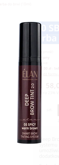 2.0 SBTS 05 SPICY warm brown farba do brwi (10ml) ELAN