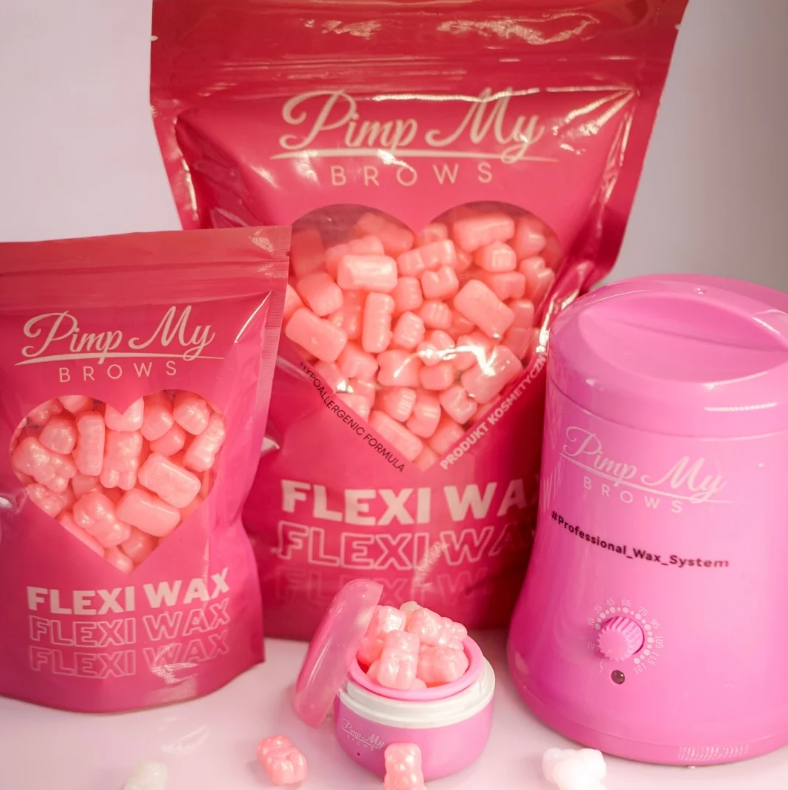 Flexi Wax elastyczny twardy wosk różowa perła Pimp My Brows
