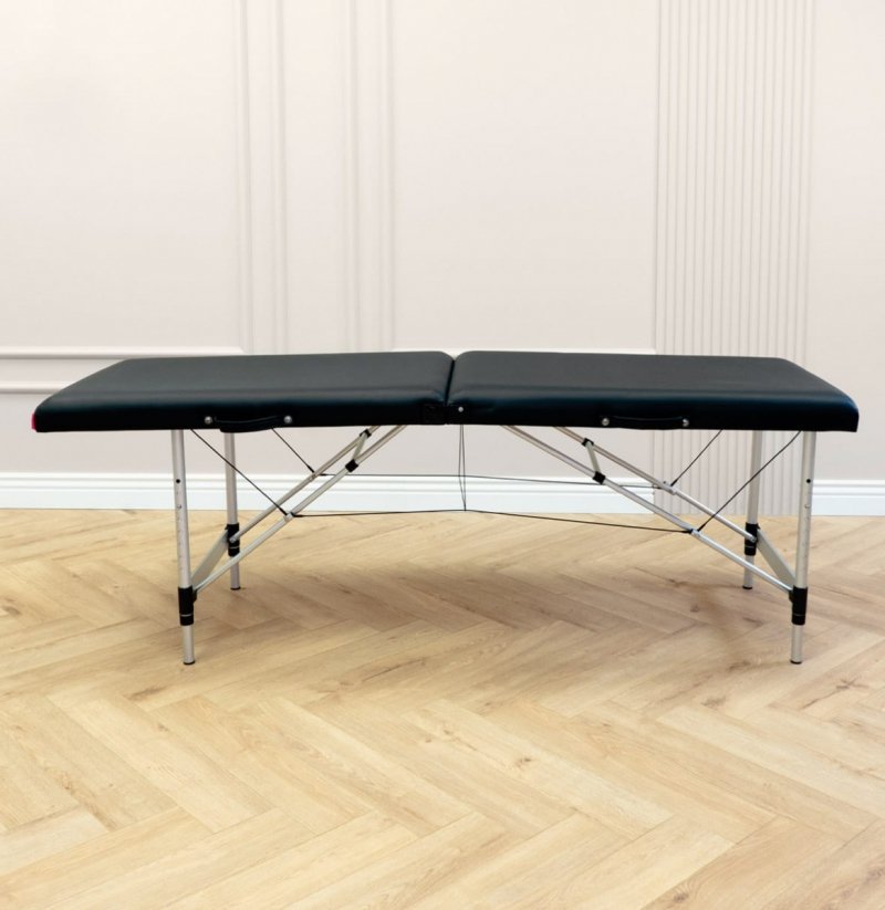 Łóżko kosmetyczne do stylizacji rzęs SPACE 70 cm - CZARNE