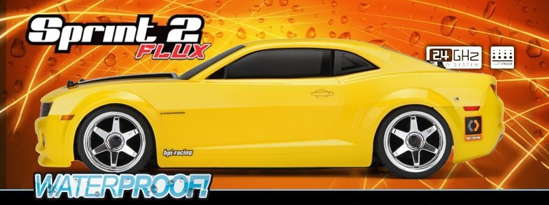 HPI RTR SPRINT FLUX 2,4 ghz WITH CAMARO BODY AUTA ELEKTRYCZNE