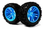 Koła Monster Truck Niebieskie 1:10 para