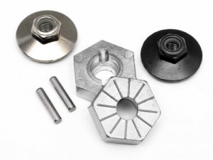 17MM HEX HUB SET (4PCS 2/LOCK NUTS)