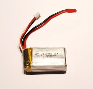 Akumulator Li-PO: 850mAh 7.4V 20C 2S