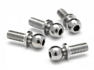 BALL 4.3X11.5MM (4-40/HEX SOCKET/SILVER/4PCS)