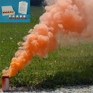 Świeca dymna mała AX-9 pomarańczowa - 10szt
