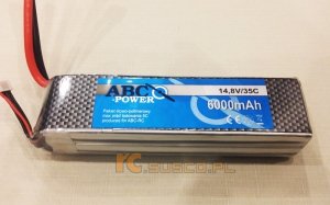 Akumulator ABC-POWER 6000mAh 4S 35C - wtyk XT60 - Li-pol 14,8V N