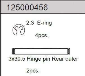 Hinge Pin 3x30.5 mm (2) 2WD 