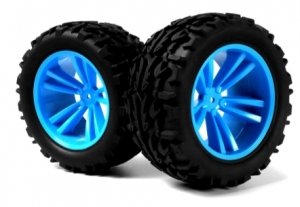 Koła Monster Truck Niebieskie 1:10 para