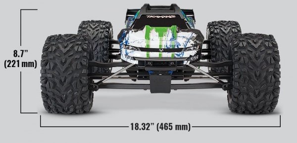 TRAXXAS 1/10 E-Revo 2 VXL 4WD - bezszczotkowy wersja niebieska