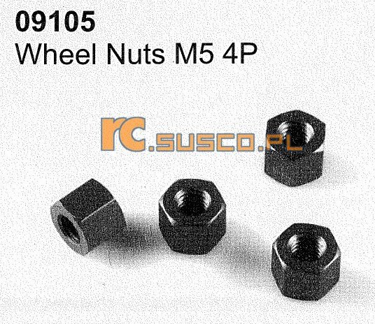 Wheel nuts M5 4P
