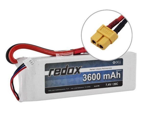 Redox 3600 mAh 11,1V 20C - pakiet LiPo XT60