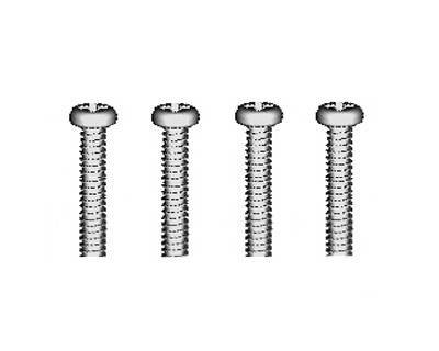 Śruby samogwintujące z zaokrągloną główką 3*18mm 4szt - 86076