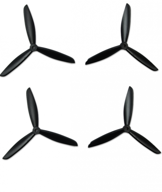 Śmigła Gemfan PC 3 Blade Bullnose 6x4.5 czarne (2x CW + 2x CCW)