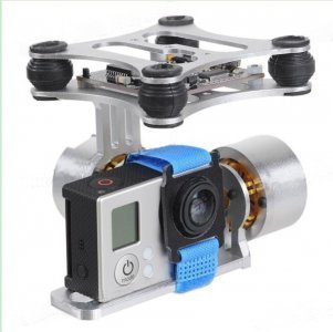 Gimbal 2-Axis HSM-2208B - kompletny - do kamery GoPro - z kontro