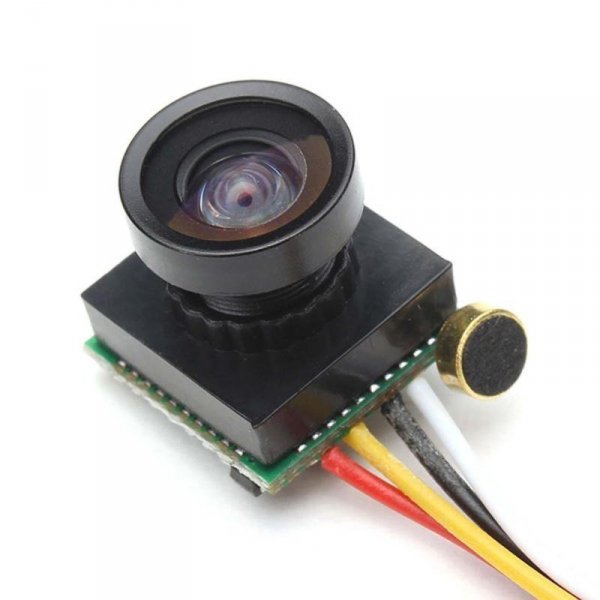 Kamera płytkowa micro FPV CMOS 600TVL HD - (waga 3 gramy) - obiektyw 1,8mm szeroki kąt 170st