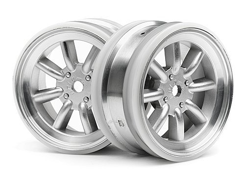 MX60 8 SPOKE WHEEL MATTE CHROME (0mm OFFSET)