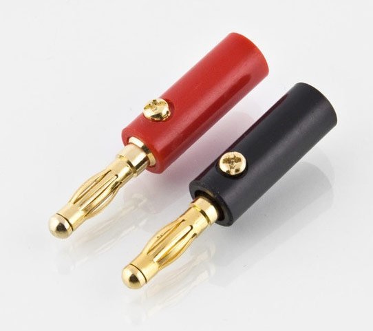 Wtyki bananowe 4 mm (w obudowie)