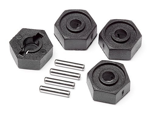 Wheel Hex Adaptors w/Pins 2x10 4pcs (Scout RC)