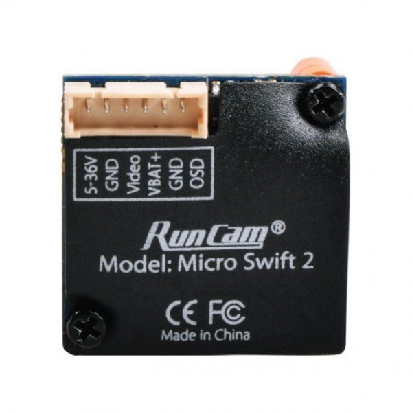 RunCam Swift Micro 2 OSD, 2.1mm, FOV160, 600TVL, 5.6g, 5-36V