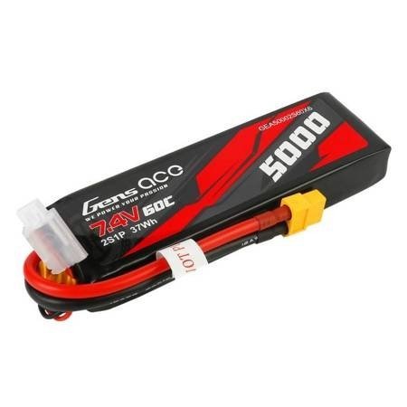 Akumulator Gens Ace 5000mAh 7,4V 60C 2S1P XT60 Material Case