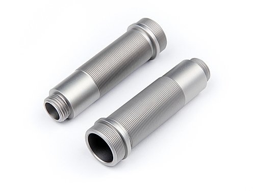 ALUMINUM SHOCK BODY SET (GUNMETAL/2PCS)