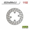 NG1102 TARCZA HAMULCOWA HONDA CR 80/85,CRF150R '07-'16 (220X88X3)