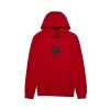 FOX BLUZA Z KAPTUREM FOX HEAD FLEECE PO FLAME RED