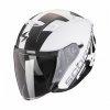 SCORPION KASK OTWARTY EXO-230 QR MAT WHITE-BLACK