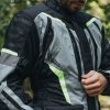 OZONE KURTKA TEKSTYLNA TOUR III BLACK/GREY/FLUO YE
