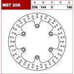 TRW Tarcza hamulcowa MST206 HONDA VT 750 CAGIVA	CA