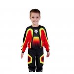 FOX SPODNIE OFF-ROAD KIDS 180 BALLAST BLACK/RED