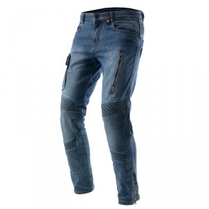REBELHORN SPODNIE JEANS VANDAL MONOLAYER WASHED BL