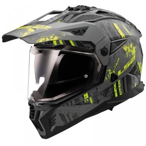 LS2 KASK ADVENTURE MX702 PIONEER II CRAZY M.BLACK