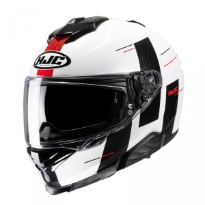 HJC KASK INTEGRALNY I71 PEKA WHITE/BLACK/RED