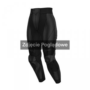 Spodnie motocyklowe skórzane damskie Rebelhorn Diva Black (Długa Nogawka)