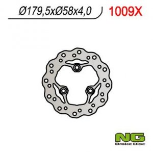 NG1009X TARCZA HAMULCOWA KYMCO QUAD KXR/MXU 250, MAXXER/MXU 300 (180X58X4) LEWA WAVE