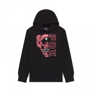 FOX BLUZA Z KAPTUREM JUNIOR IMAGE SKULL FL  BLACK