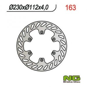 NG163 TARCZA HAMULCOWA YAMAHA DT 50R 00-02 (230X112MM) (230x112x4)
