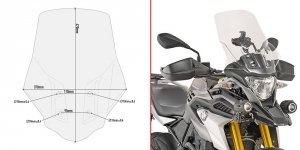 GIVI D5126ST SZYBA PRZEZROCZYSTA 47x37cm BMW G 310 GS