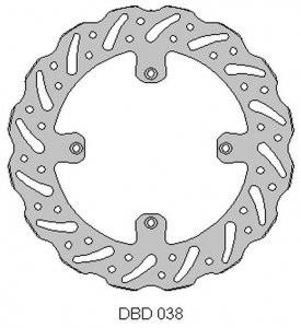 DELTA BRAKING ONL_DBD038G TARCZA HAMU PRZÓD HUSQVA