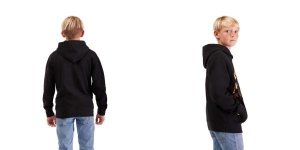 FOX BLUZA Z KAPTUREM JUNIOR ELEVATED FLEECE BLACK