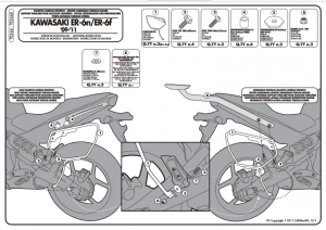 KAPPA TE266K STELAŻ POD SAKWY BOCZNE KAWASAKI ER-6N