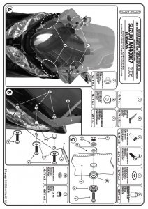 KAPPA D266KIT MOCOWANIE SZYBY 266DT SUZUKI BURGMAN 400