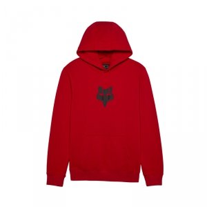 FOX BLUZA Z KAPTUREM FOX HEAD FLEECE PO FLAME RED