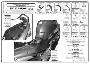 GIVI SR116M stelaż centralny monolock GSR 600